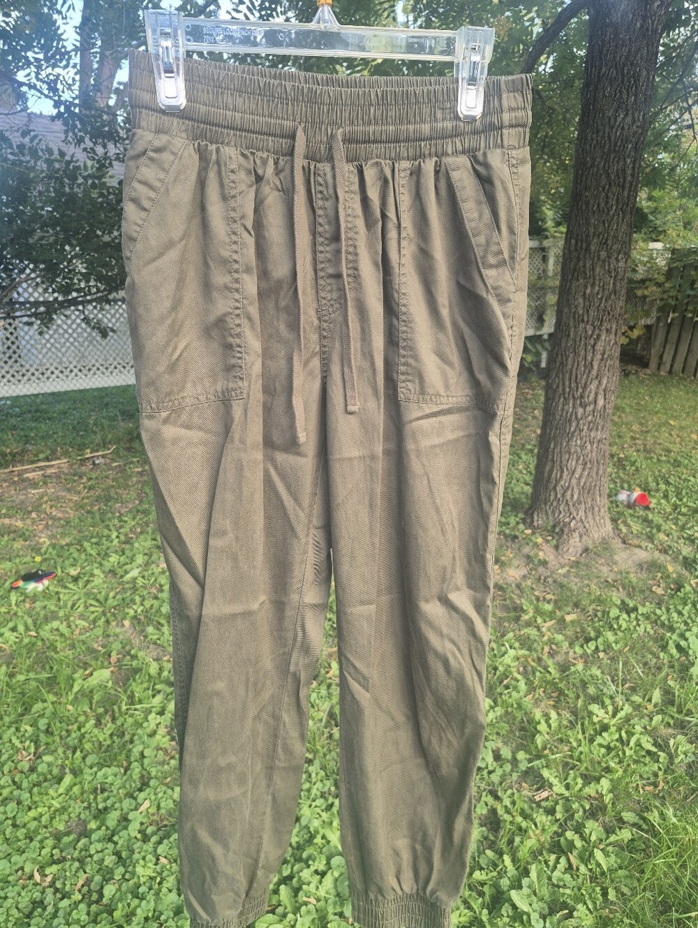 a new day Olive Drawstring Jogger Pants